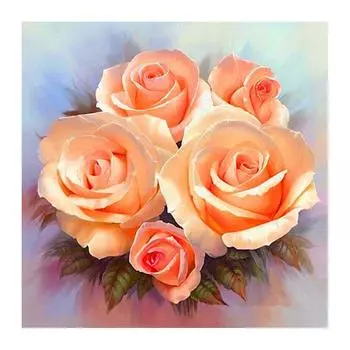 DIY 3D Алмазная картина Цветы Вышивка Крестом Стежок Главная Декор Full Round 20x20CM