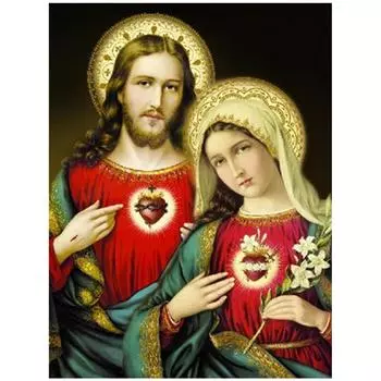 DIY 3D Алмазная картина Иисус Вышивка Крестом Стежок Главная Декор Full Round 20x25CM