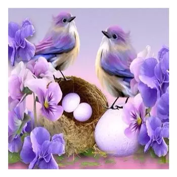 DIY 3D Алмазная картина Канарейка Вышивка Крестом Стежок Домашний декор Full Round 20x20CM