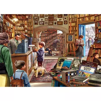 DIY 3D Алмазная картина Книжный магазин Вышивка Крестом Стежок Главная Декор Full Round 20x25CM