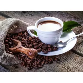 DIY 3D Алмазная картина Кофейные чашки Вышивка Крестом Ремесло Стежок Домашний декор Full Round 20x25CM