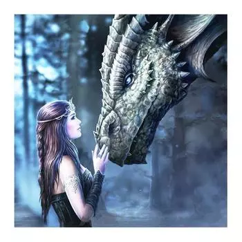 DIY 3D Алмазная картина Красавица и чудовище Вышивка Крестом Стежок Домашний декор Full Round 20x20CM