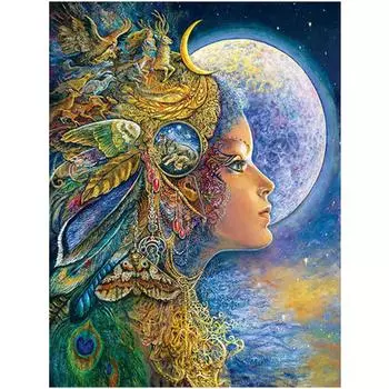 DIY 3D Алмазная картина Красота Вышивка Крестом Стежок Главная Декор Full Round 20x25CM