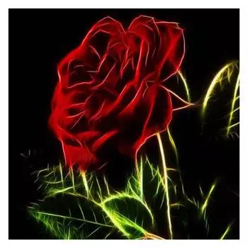 DIY 3D Алмазная картина Роза Вышивка крестом Ремесло Вышивка Домашний Декор Full Round 20x20CM