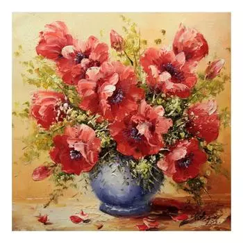 DIY 3D Алмазная картина Ваза Цветы Вышивка Крестом Стежок Главная Декор Full Round 20x20CM