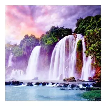 DIY 3D Алмазная картина Водопад Вышивка Крест Стежок Главная Декор Full Round 20x20CM