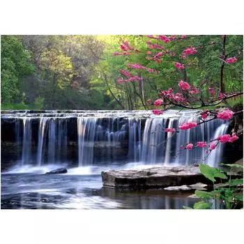 DIY 3D Алмазная картина Водопад Вышивка Крест Стежок Главная Декор Full Round 20x25CM