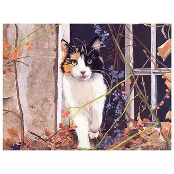 DIY 3D Алмазная картина животное кошка вышивка крестиком домашний декор Full Round 20x25CM