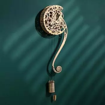 DIY 3D деревянная головоломка Сова настенные часы механическая модель здание ретро стиль маятник сборка домашнее украшение для детей подарки