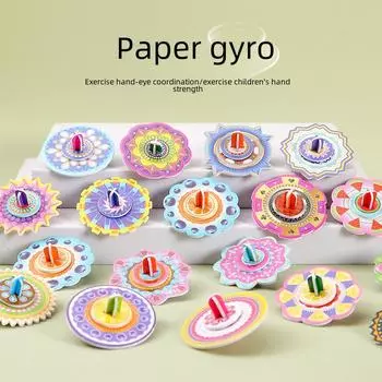 DIY 3D головоломка Гироскоп для детей - красочный подарок для школы своими руками