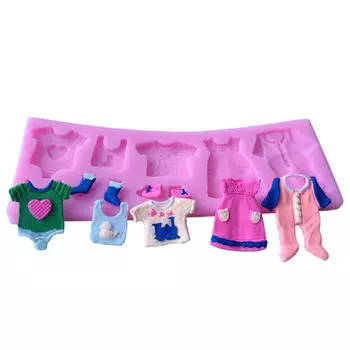 DIY 3D торт украшение детская одежда форма помадка сахар торт силиконовые формы художественные инструменты