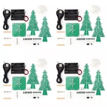 DIY 3D Weihnachtsbaum 3 PCB Ltbungsset fr Heimwerker (7 Фарбен)