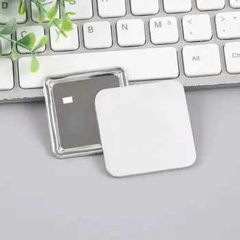 DIY 50*50MM значки подарки металлические значки принадлежности для изготовления значков 100 шт./компл. квадратные значки задние кнопки детали для машины для изготовления пуговиц 100pcs