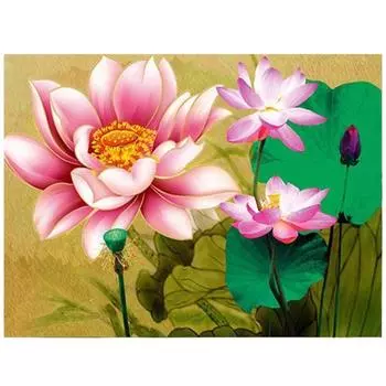 DIY 5D Алмазная картина Цветы Современное украшение дома Полная круглая алмазная вышивка 20X30CM