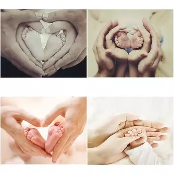 DIY 5D Алмазная картина Детские ножки Любовь Рука Сладкая комната Картина Вышивка крестом 20X30CM красный