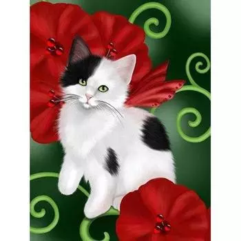 DIY 5D Алмазная картина Мозаика Мультфильм Симпатичные домашние животные Ручная работа Алмазный набор крестиков 20*30 cm