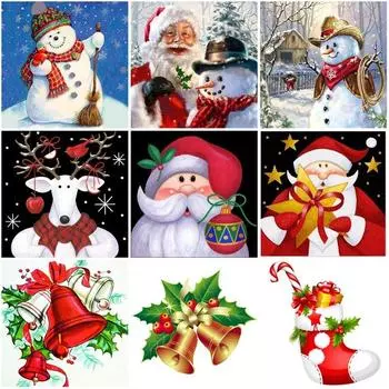 DIY 5D Алмазная картина Мультфильм Полный Круглый Дрель Алмазное Искусство Вышивка Алмазная Мозаика Рождество Ручная работа Домашний Декор Дети Подарок Full Round 30x30CM