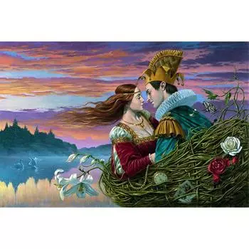 DIY 5D Алмазная картина Мужчина Женщина Любовь Rhinestone Мозаика Узор Алмазная вышивка 20X30CM