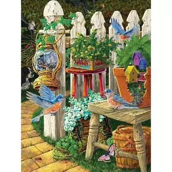 Diy 5d Алмазная картина Пейзаж Мозаика Вышивка крестом Пейзаж Алмазная вышивка Распродажа Домашний декор Подарок Full Round 20x25CM