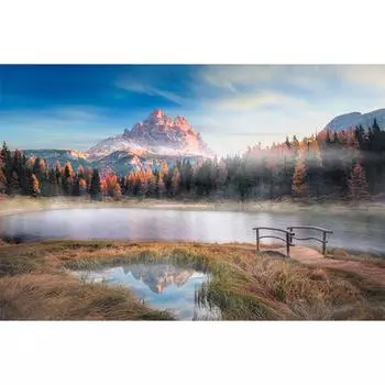 DIY 5D Алмазная картина Пейзаж Пейзаж Горный хрусталь Мозаика Узор Алмазная вышивка 20X30CM