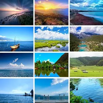 DIY 5D Алмазная картина Пейзаж Стразы Мозаика Художественная картина Полное сверление Шип Подвесная картина Домашний декор Набор для вышивки крестом Full Round 20x30CM