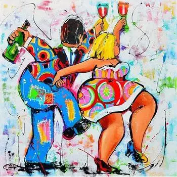 Diy 5d Алмазная картина Полная круглая дрель со стразами Наклеенная картина 30X30CM