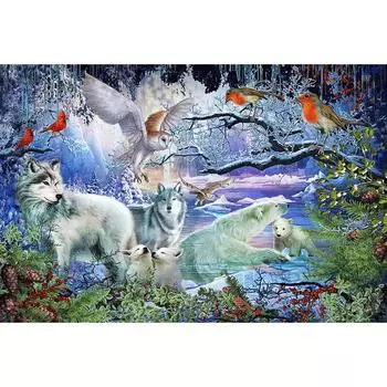 Diy 5d Алмазная картина Полная круглая мозаика Вышивка крестом Алмазная вышивка 20X30CM