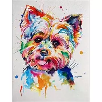 DIY 5D Алмазная картина Собака Животное Мозаика Алмазная вышивка Крестом Стразы Домашний декор 20X30CM