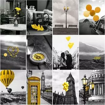 DIY 5D Алмазная картина Уличная сцена Алмазная вышивка Полный круглый дрель Мозаика Пейзаж Вышивка крестиком Домашний Декор Подарок Full Round 15x20CM