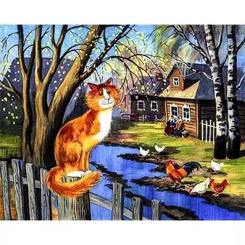 Diy 5D Алмазная картина Вышивка крестиком Круглая дрель Алмаз для рождественского украшения Красивая 20X30CM