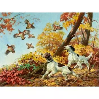 DIY 5D Алмазная картина Вышивка крестом Гончая картина Полная алмазная вышивка 20X30CM