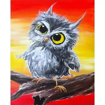 DIY 5D Алмазная картина Вышивка крестом Серая птица Мозаика Алмазная вышивка Рукоделие 20X30CM