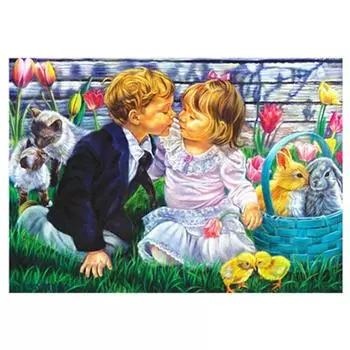 DIY 5D Алмазная картина Заходящее солнце Вышивка крестом Полный круглый Мозаика Алмазная вышивка 20X30CM