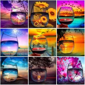 DIY 5D алмазная картина жираф алмазная вышивка мозаика стразы животное вышивка крестом полный круглый сверло ручной художественный домашний декор Full Round 20x20CM