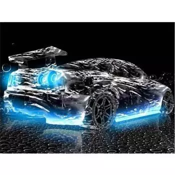 DIY 5D Алмазная вышивка Автомобиль 3D Алмазная картина Алмазная мозаика Полный круглый Стразы Вышивка крестом Изображение 20X30CM