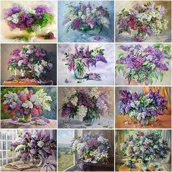 DIY 5D алмазная живопись цветы Алмазная вышивка крестиком полная круглая квадратная дрель Стразы Мозаика Декор комнаты художественный подарок Full Round 15x20CM