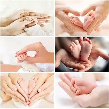 DIY 5D алмазная живопись детская полная круглая дрель мозаика новорожденных Алмазная вышивка стразами картина набор для вышивки крестом домашний декор Full Round 20x30CM