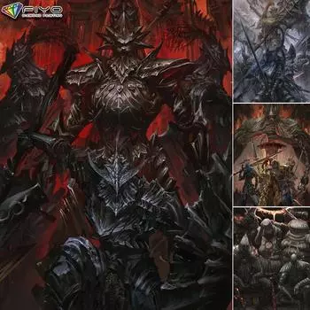 DIY 5D алмазная живопись игра Dark Souls набор для вышивки крестом полная дрель вышивка мозаика художественная картина стразы подарок Full Round 20X30CM