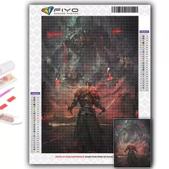 DIY 5D алмазная живопись игра Dark Souls набор для вышивки крестом полная дрель вышивка мозаика художественная картина стразы подарок Full Round 20X30CM