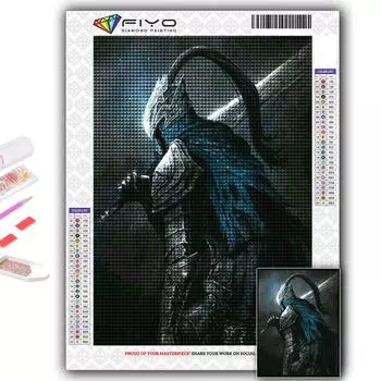 DIY 5D алмазная живопись игра Dark Souls набор для вышивки крестом полная дрель вышивка мозаика художественная картина стразы подарок Full Round 20X30CM