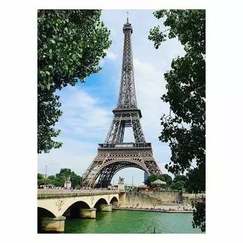 DIY 5D алмазная живопись Эйфелева башня Алмазная вышивка пейзаж полная круглая алмазная мозаика пара вышивка крестиком домашний декор Full Round 20x25CM