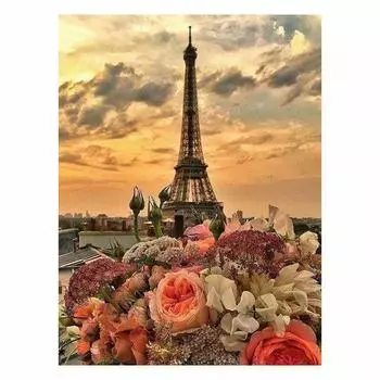 DIY 5D алмазная живопись Эйфелева башня Алмазная вышивка пейзаж полная квадратная алмазная мозаика пара вышивка крестиком домашний декор Full Round 20x25CM