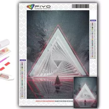 DIY 5D алмазная живопись Киберпанк геометрическая эстетика набор для вышивки крестом полная дрель вышивка мозаика художественная картина стразы подарок Full Round 20X30CM