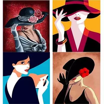 DIY 5D алмазная живопись мультфильм женщина Алмазная вышивка стразами полный круглый/мозаика вышивка крестиком домашний декор художественный подарок Full Round 15x20CM