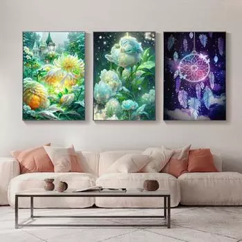 DIY 5D алмазная живопись с изысканной мозаикой из стразов, вышивка, яркий цвет, повышение уверенности, домашняя декоративная живопись A