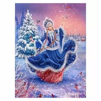 DIY 5D алмазная живопись Санта-Клаус Алмазная вышивка Рождественская полная круглая алмазная мозаика Зимний снег вышивка крестом домашний декор Full Round 20x25CM
