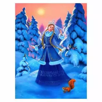 DIY 5D алмазная живопись Санта-Клаус Алмазная вышивка Рождественская полная квадратная алмазная мозаика Зимний снег вышивка крестом домашний декор Full Round 20x25CM