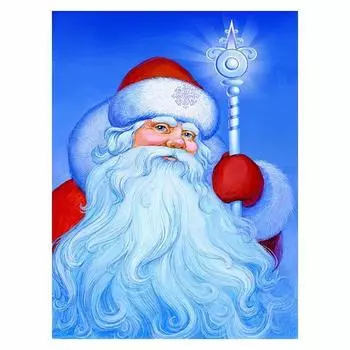 DIY 5D алмазная живопись Санта-Клаус Алмазная вышивка Рождественская полная квадратная алмазная мозаика Зимний снег вышивка крестом домашний декор Full Round 20x25CM