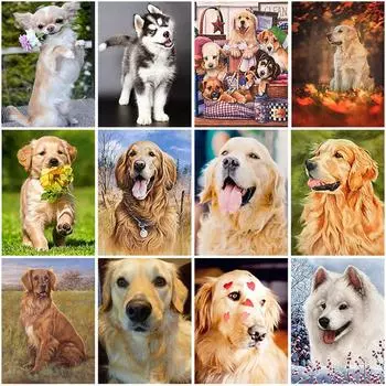 DIY 5D алмазная живопись собака ротвейлер полная круглая смола животные Алмазная вышивка мозаика наборы ручной работы настенное искусство домашний декор Full Round 20x30CM