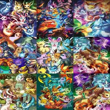 DIY 5D алмазная живопись Удивительная аниме Алмазная мозаика Наборы для вышивки крестом Домашнее украшение Полный круглый алмаз вышивка Round 20x30cm